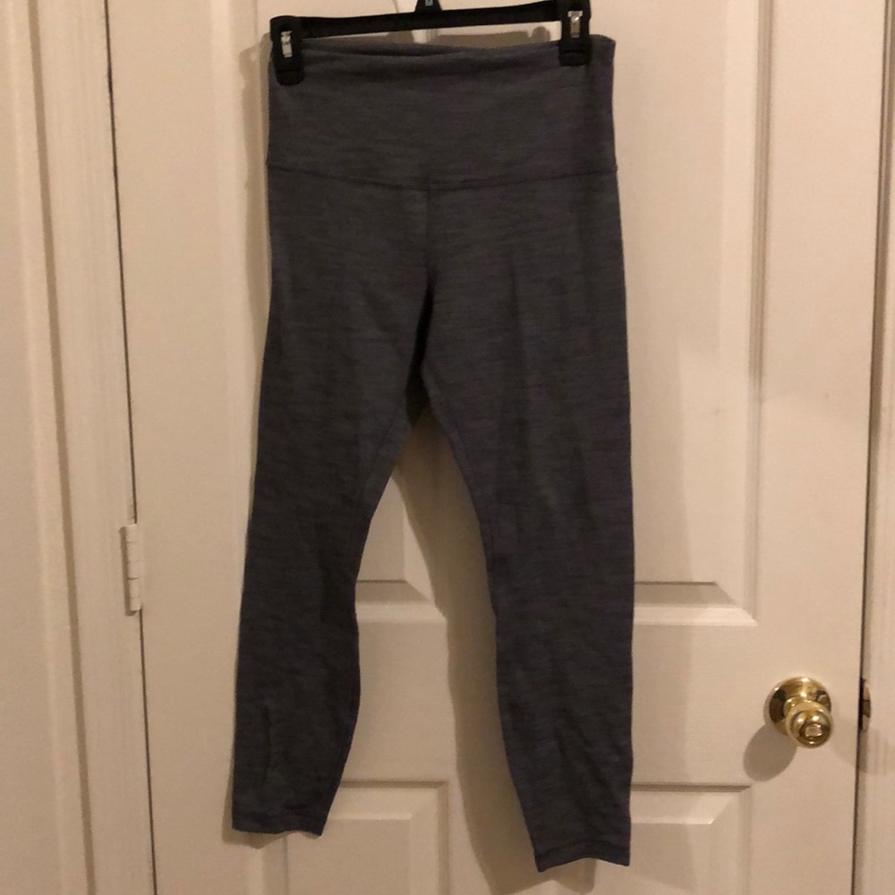 Heather Gray Patterned Lulu Lemon Align 25”